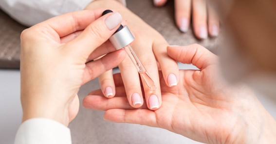 Apply Cuticle Oil On Clean Nails